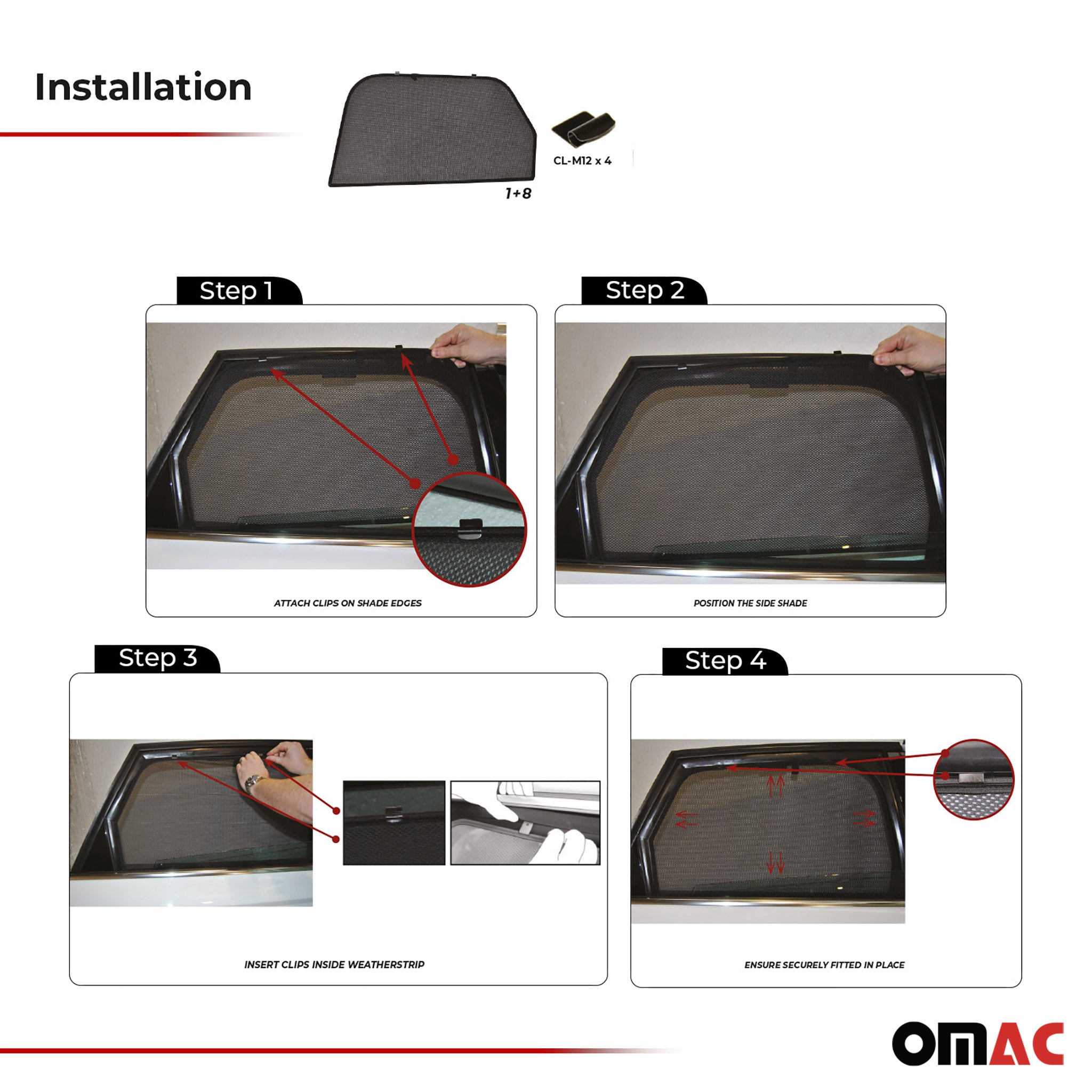 Side Rear Window Curtain Mesh for Audi A6 Avant Allroad 2013-2016 Black 2 Pcs