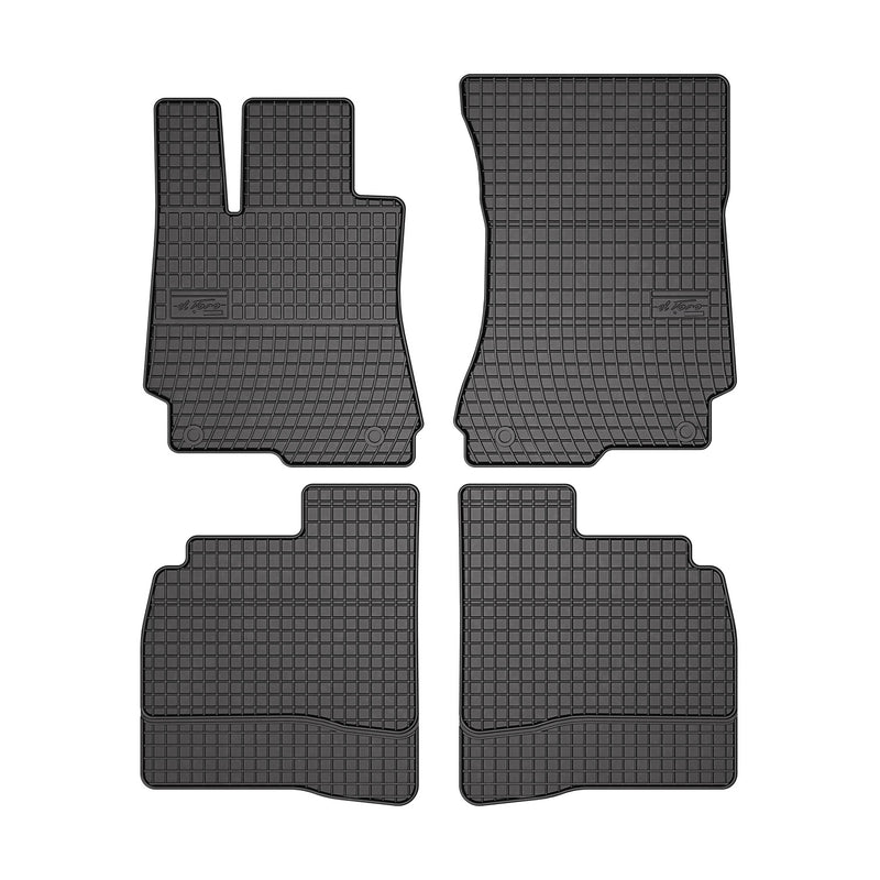 2007-2013 Mercedes S Class W221 Floor Mats Liners Full Set All Weather Rubber Black