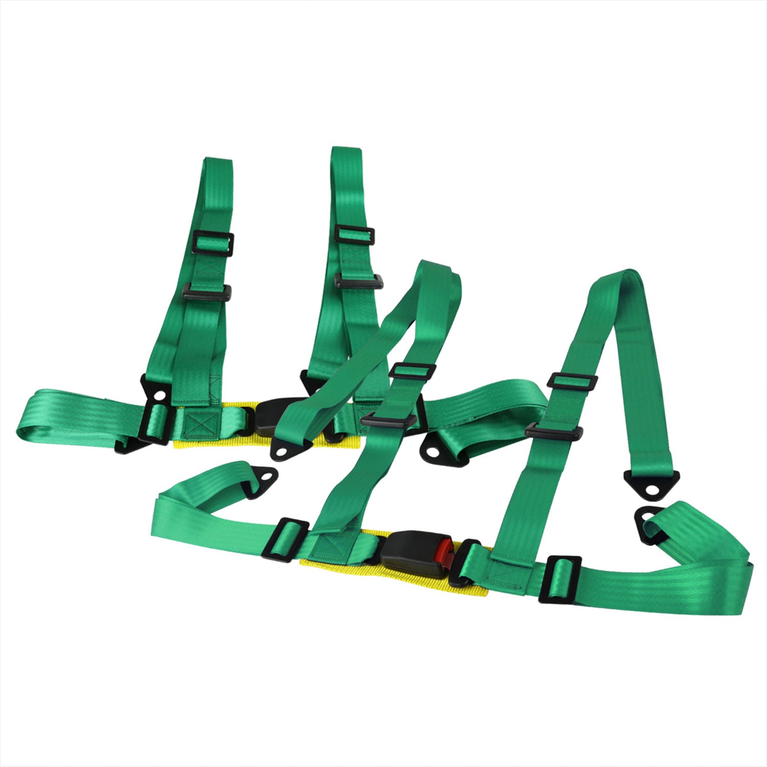 Universal Green 4 Point Racing Seat Belt Buckle Safety Harness