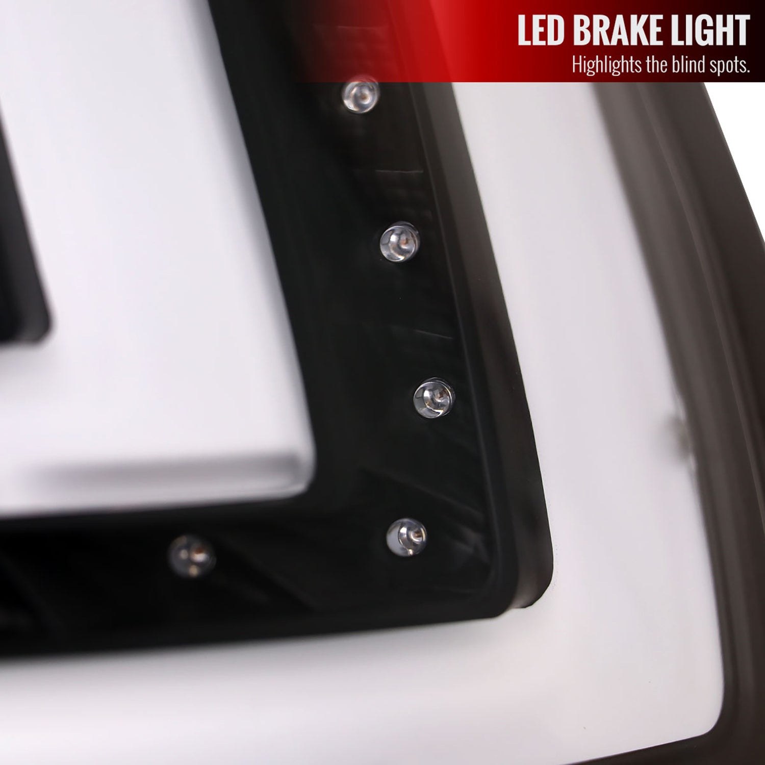 2014-2019 Ford Fiesta Hatchback LED Bar Tail Lights Matte Black/Clear Lens