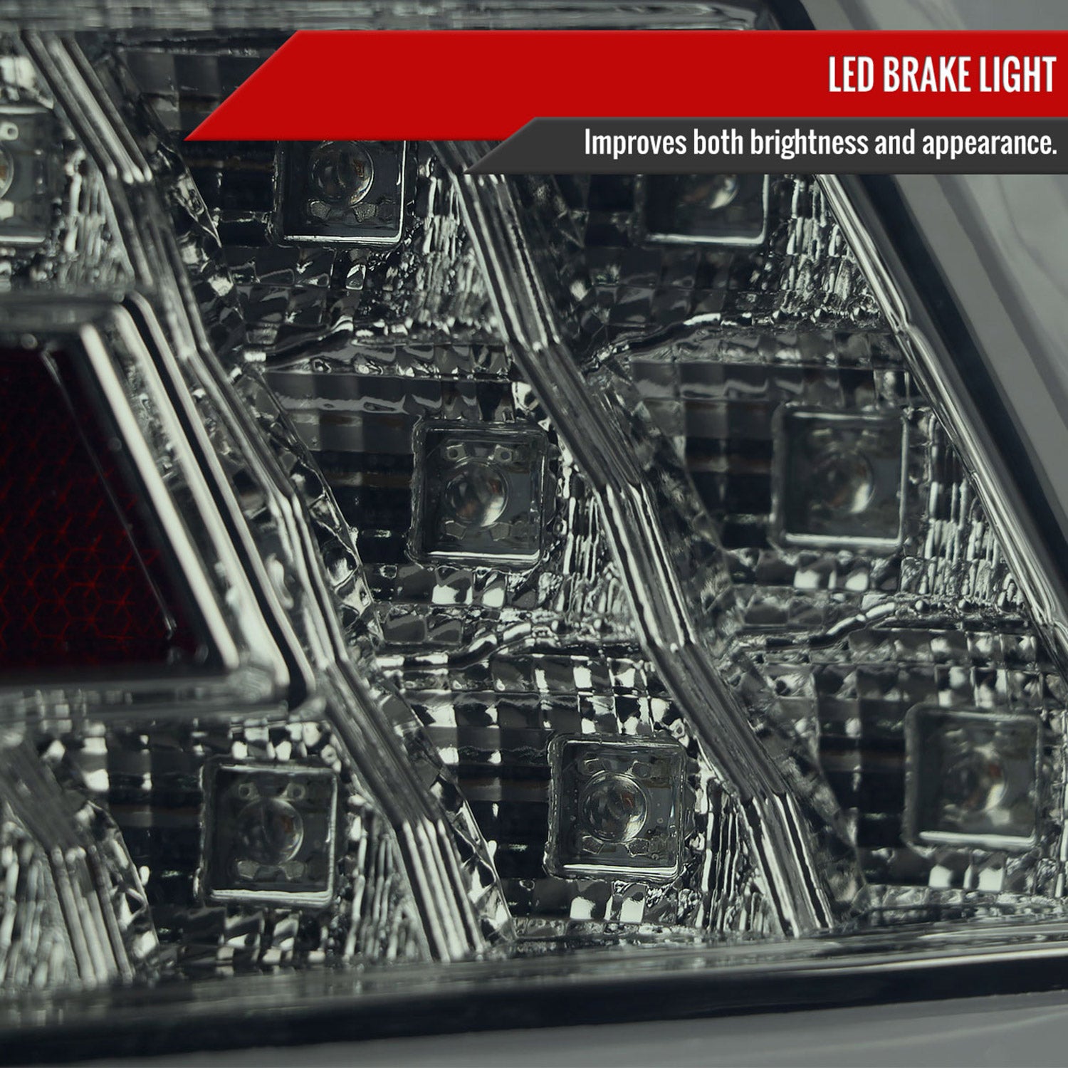 2015-2021 Subaru WRX Sequential White Bar LED Tail Lights Chrome/Smoke Lens