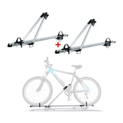 2Pcs Pro Bike Carrier Roof Mount Aluminum Bicycle Rack Cycling Car Truck SUV