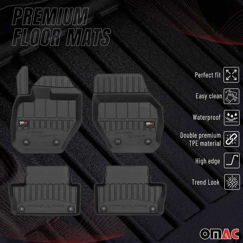 2010-2017 Volvo XC60 Premium Floor Mats Liners Full Set All Weather Heavy Duty