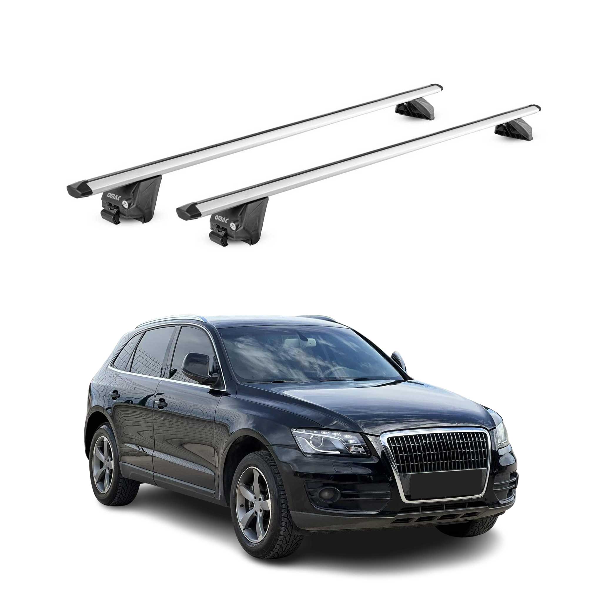 2009-2025 Audi Q5 Sportback Roof Rack Cross Bars Silver
