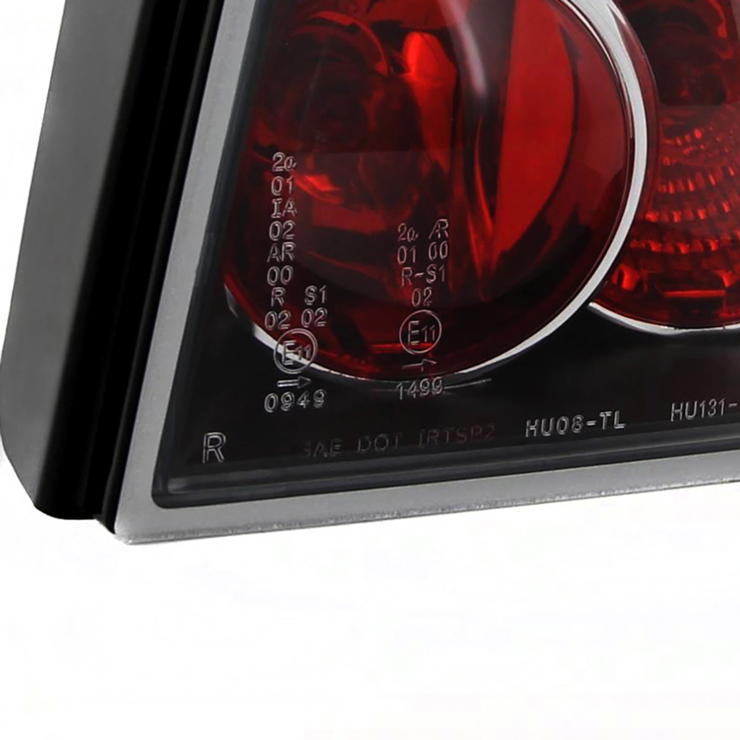 1993-1998 VW Golf Mk3 Tail Lights Matte Black Housing/Clear Lens