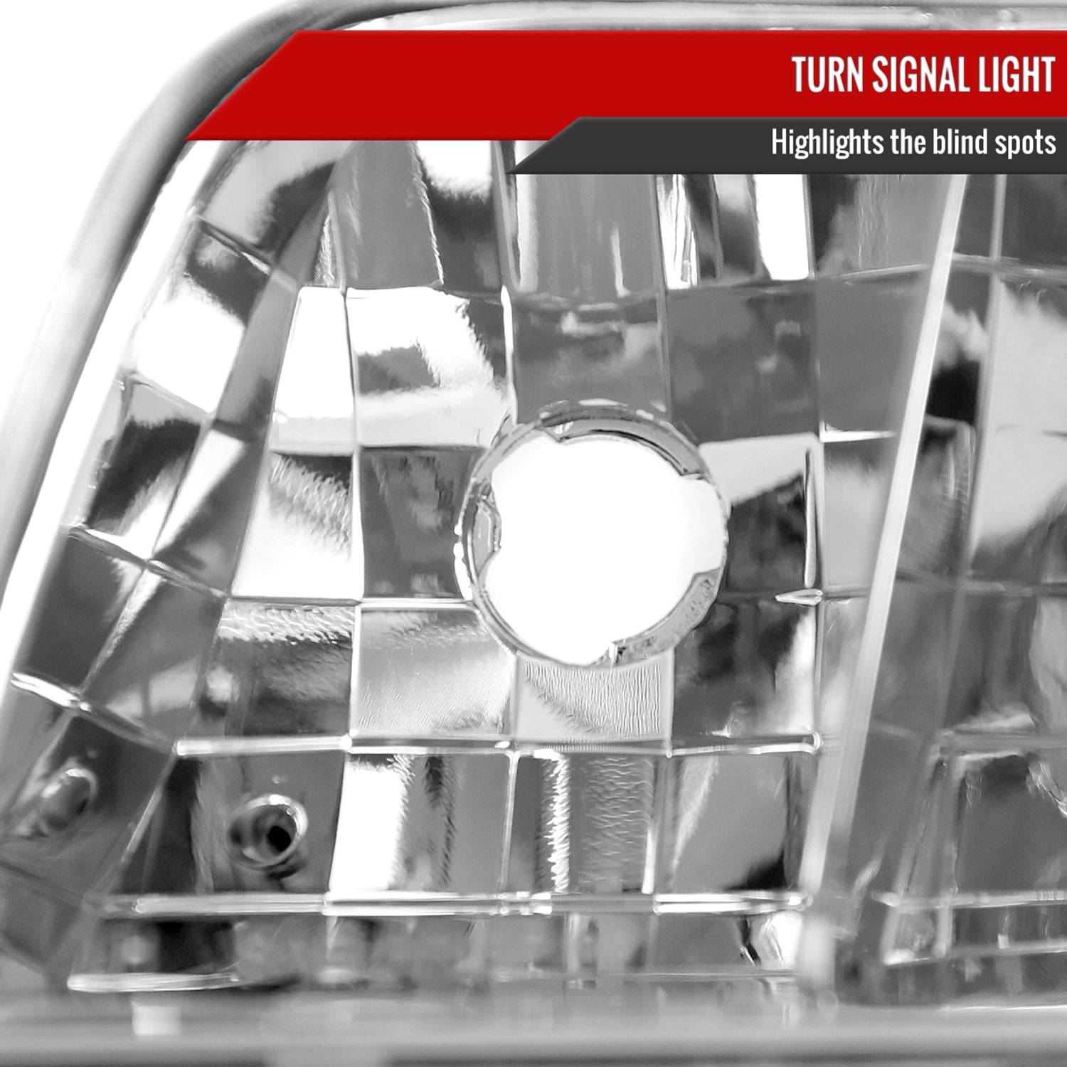 1998-2011 Ford Crown Victoria Factory Style Headlights Chrome/Clear Lens