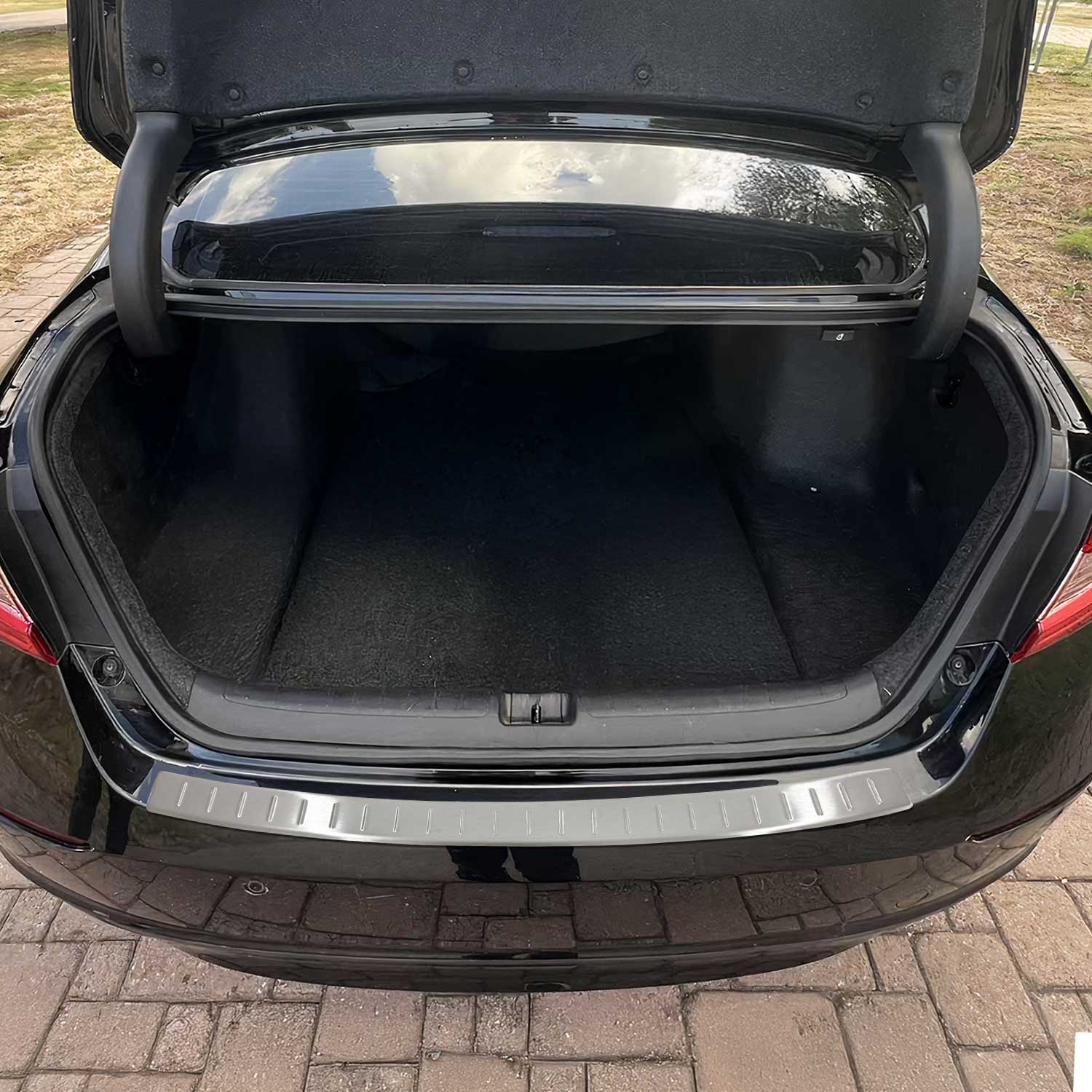 2018-2022 Honda Accord Rear Bumper Sill Cover Protector Guard Brushed Stainless Steel