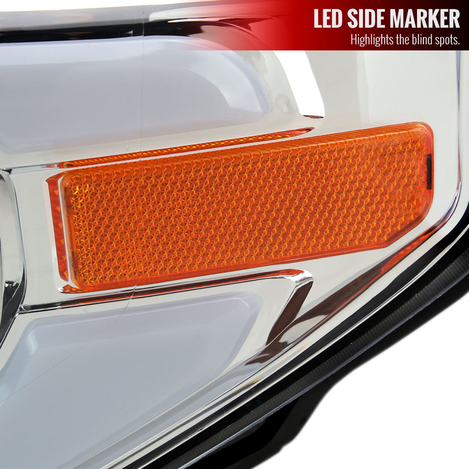 2014-2021 Toyota Tundra LED Bar Factory Style Headlights Chrome/Clear Lens