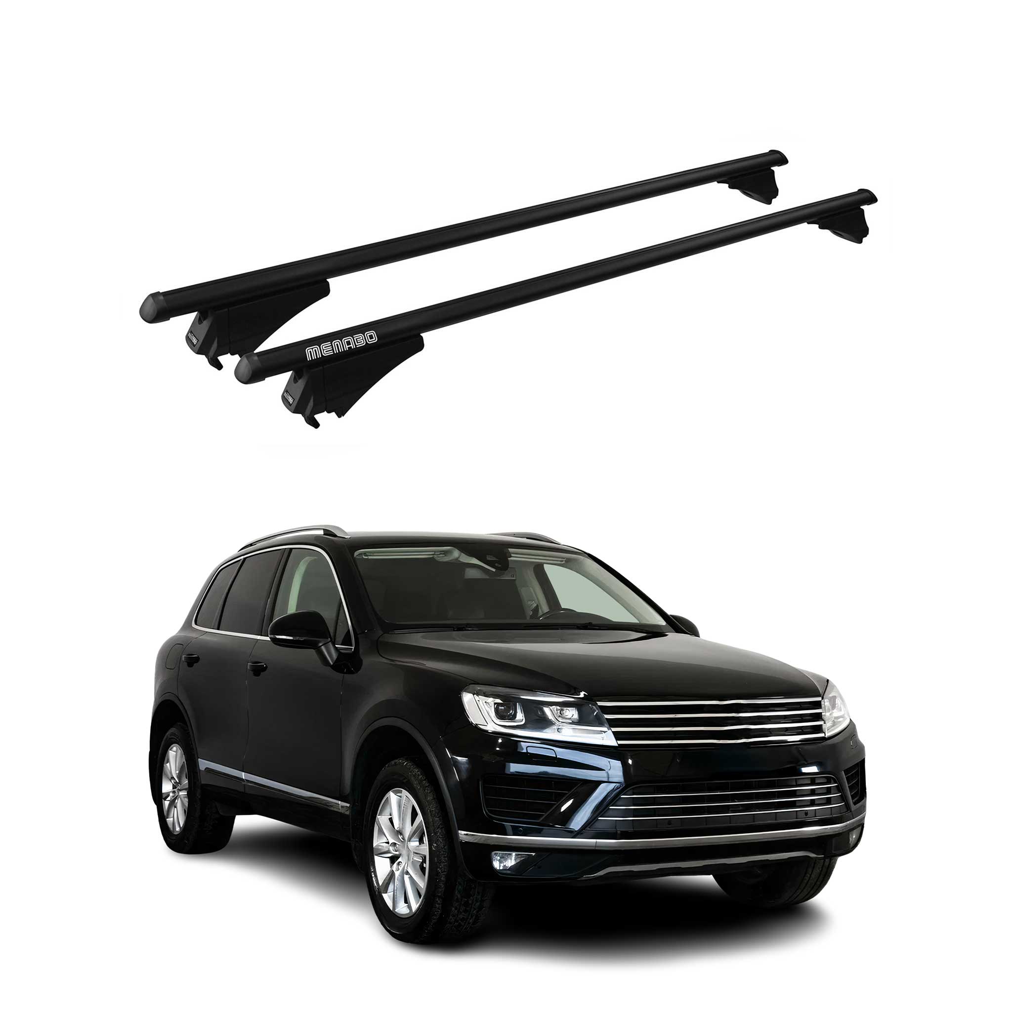 2015-2018 VW Touareg Roof Rack Cross Bars Black