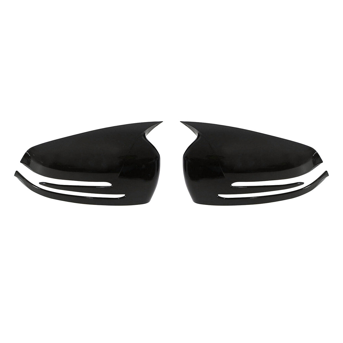 Mercedes W176 W246 C204 X204 X156 W212 Black Glossy Wing Mirror Cover Caps