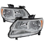 For Chevrolet Colorado 2015-2022 Factory Style Headlights Chrome Housing Clear Lens