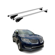 2016-2018 Lincoln MKX Roof Rack Cross Bars Silver