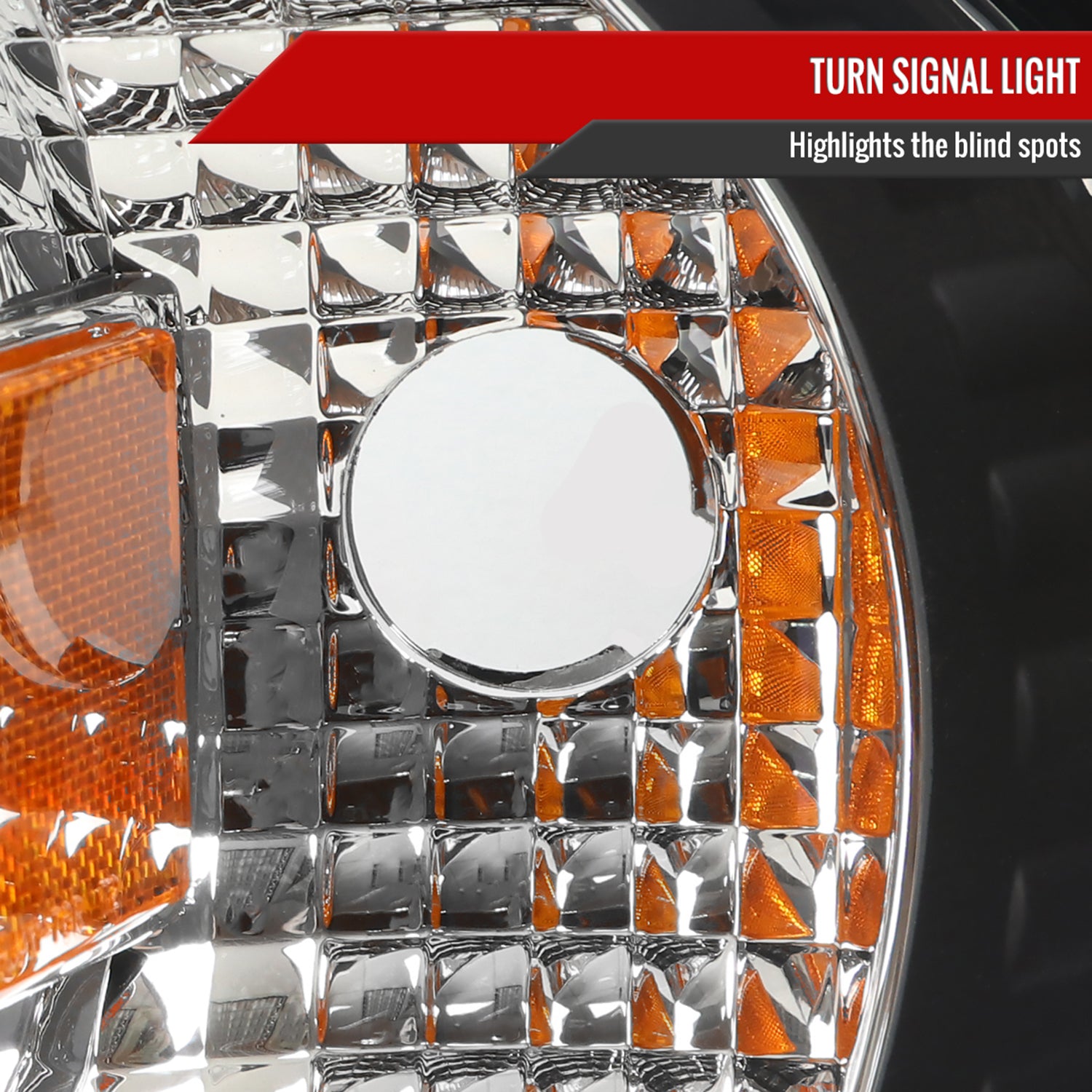 1997-2004 Ford F-150 / 1997-2002 Expedition LED C-Bar Projector Headlights Black