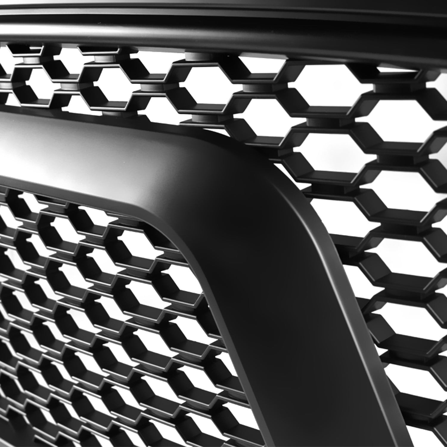 2013-2018 Dodge RAM 1500 Matte Black ABS Rebel Style Honeycomb Mesh Grille