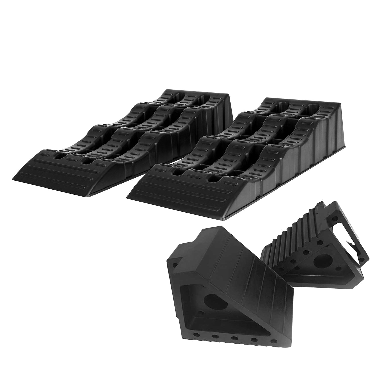 Car Ramps Pack 4 Pcs 6000 Pounds Load Capacity Black Compact Lightweig ...