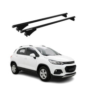 Top Roof Racks Cross Bars for Chevrolet Trax 2015-2022 Black Aluminium 2Pcs