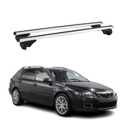 2003-2008 Mazda 6 Roof Rack Cross Bars Silver
