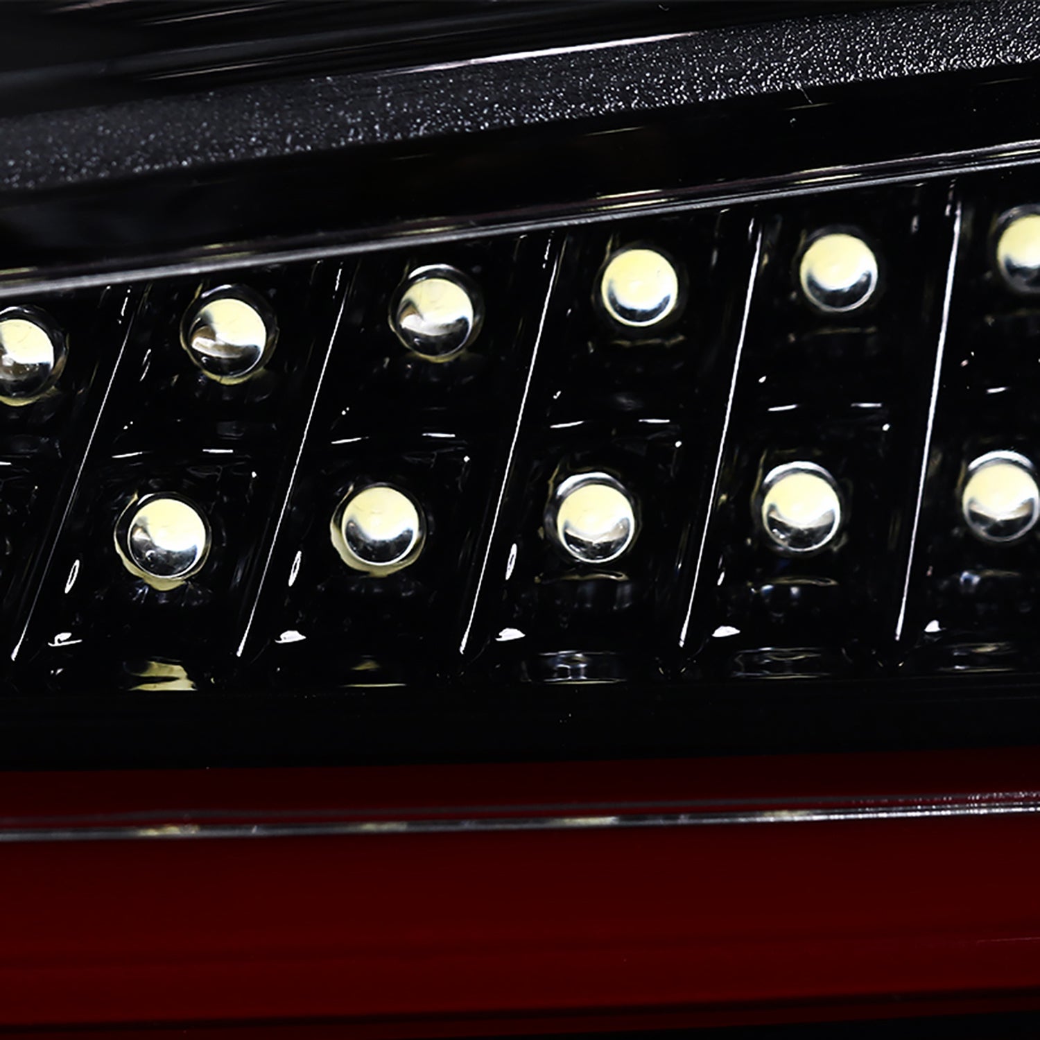 2015-2017 VW GTI/Golf LED Tail Lights Jet Black Housing/Clear Lens