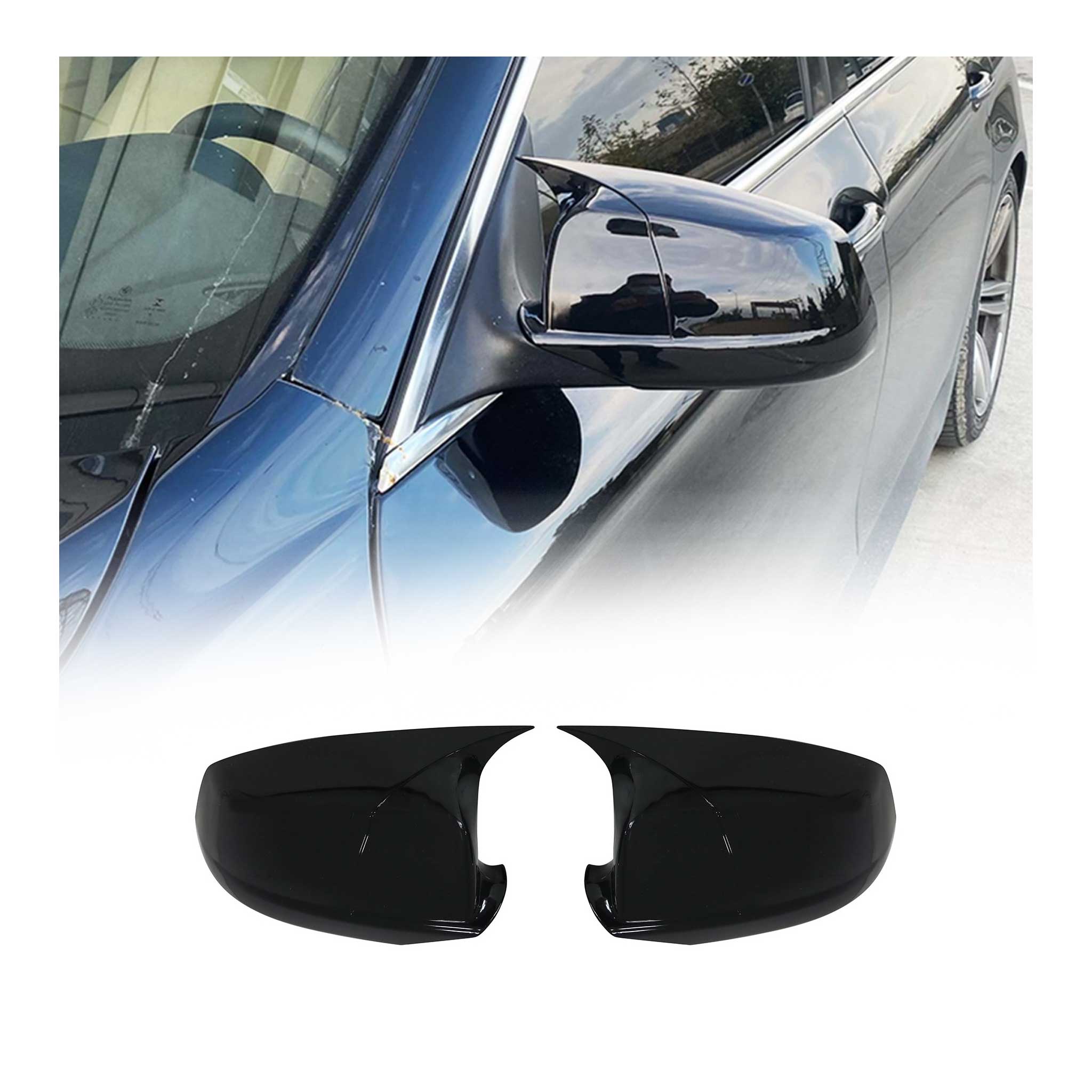 2011-2013 BMW 5 Series F10 F11 F18 F07 Side Mirror Cover Caps