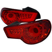 2012-2016 Scion FRS/ Subaru BRZ/ Toyota 86 LED Tail Lights Chrome/Red