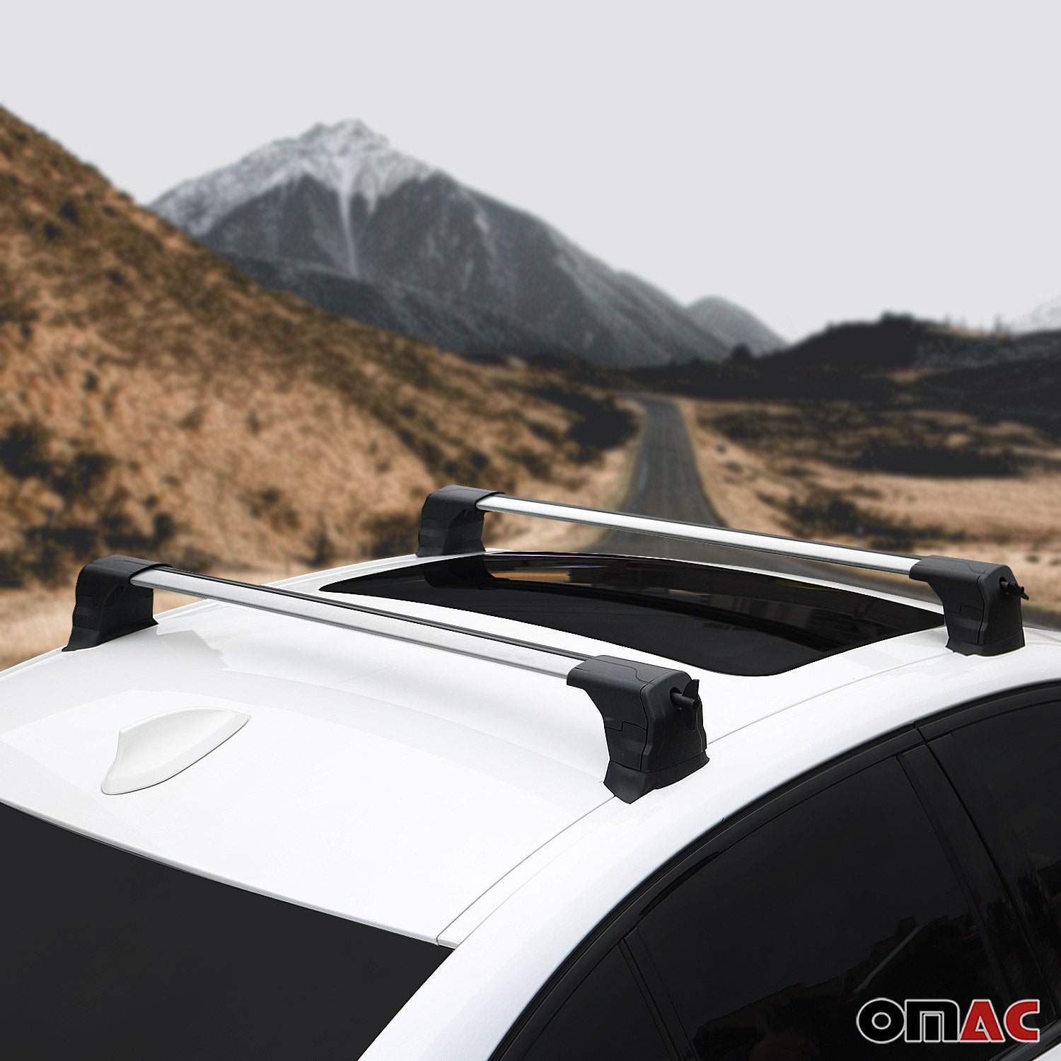 2012-2019 BMW 3 Series F30 Sedan Roof Rack Cross Bars Silver