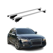 2009-2016 Audi A4 Wagon Roof Rack Cross Bars Black Luggage Carrier 2 Pcs