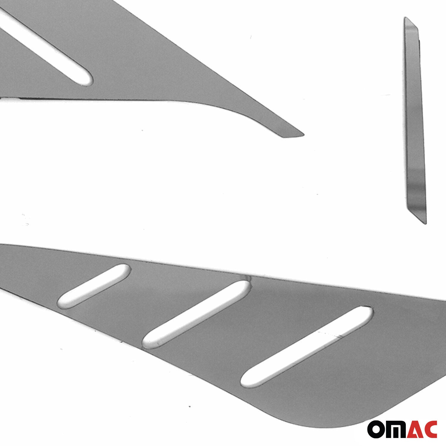 2018-2023 Hyundai Kona Trunk Wing Side Trim Silver Stainless Steel 4 Pcs