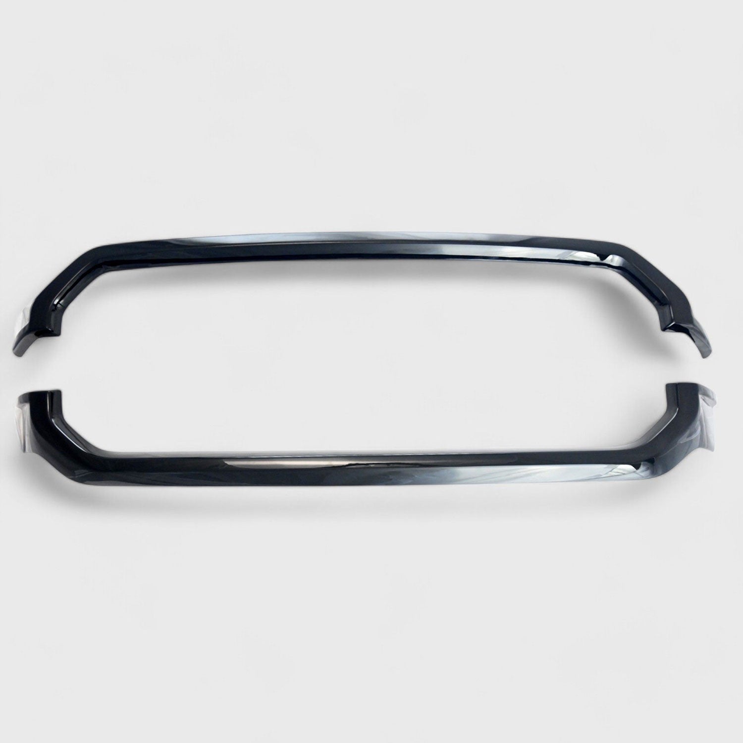 2021-2023 Ford F-150 Grille Overlay Gloss Black 2Pcs ABS Plastic