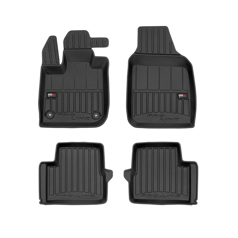 2024 Fiat 500e Premium Floor Mats Liners Full Set All Weather Heavy Duty