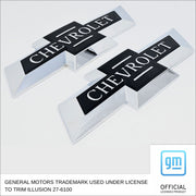 2016-2018 Chevrolet Silverado 1500 Licensed Wheel Cap Emblem Set Centennial 2Pcs ABS Plastic