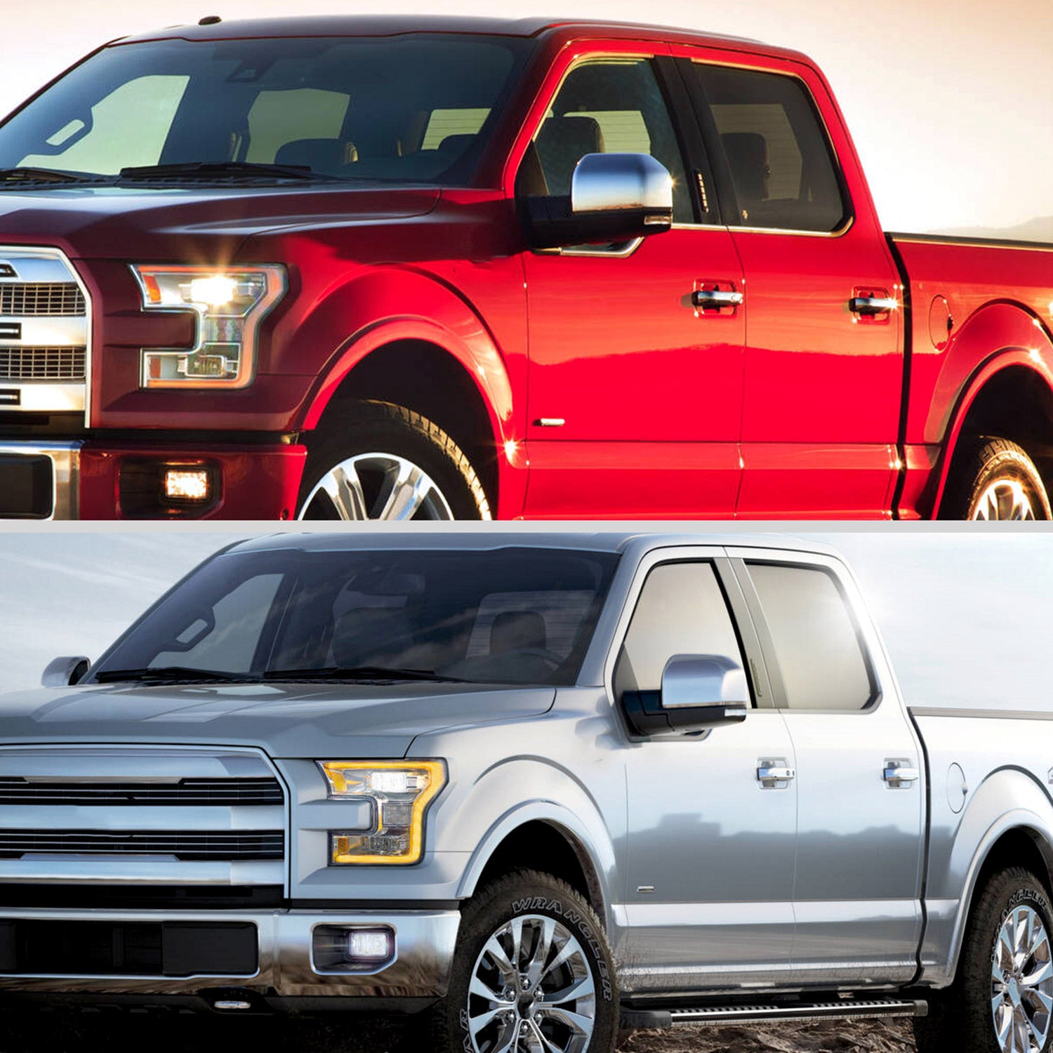 2015-2020 Ford F-150 Chrome Heated Side Mirror LED Turn Signal Driver Side