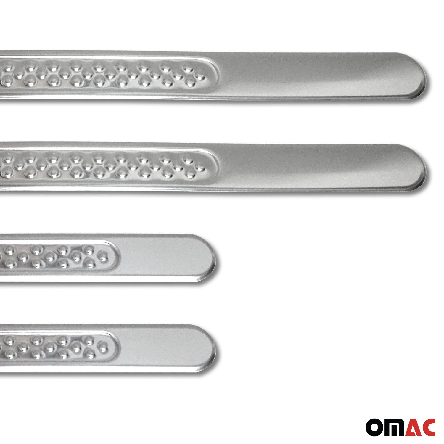 Toyota Door Sill Scuff Plate Scratch Protector Gloss Stainless Steel Silver 4 Pcs