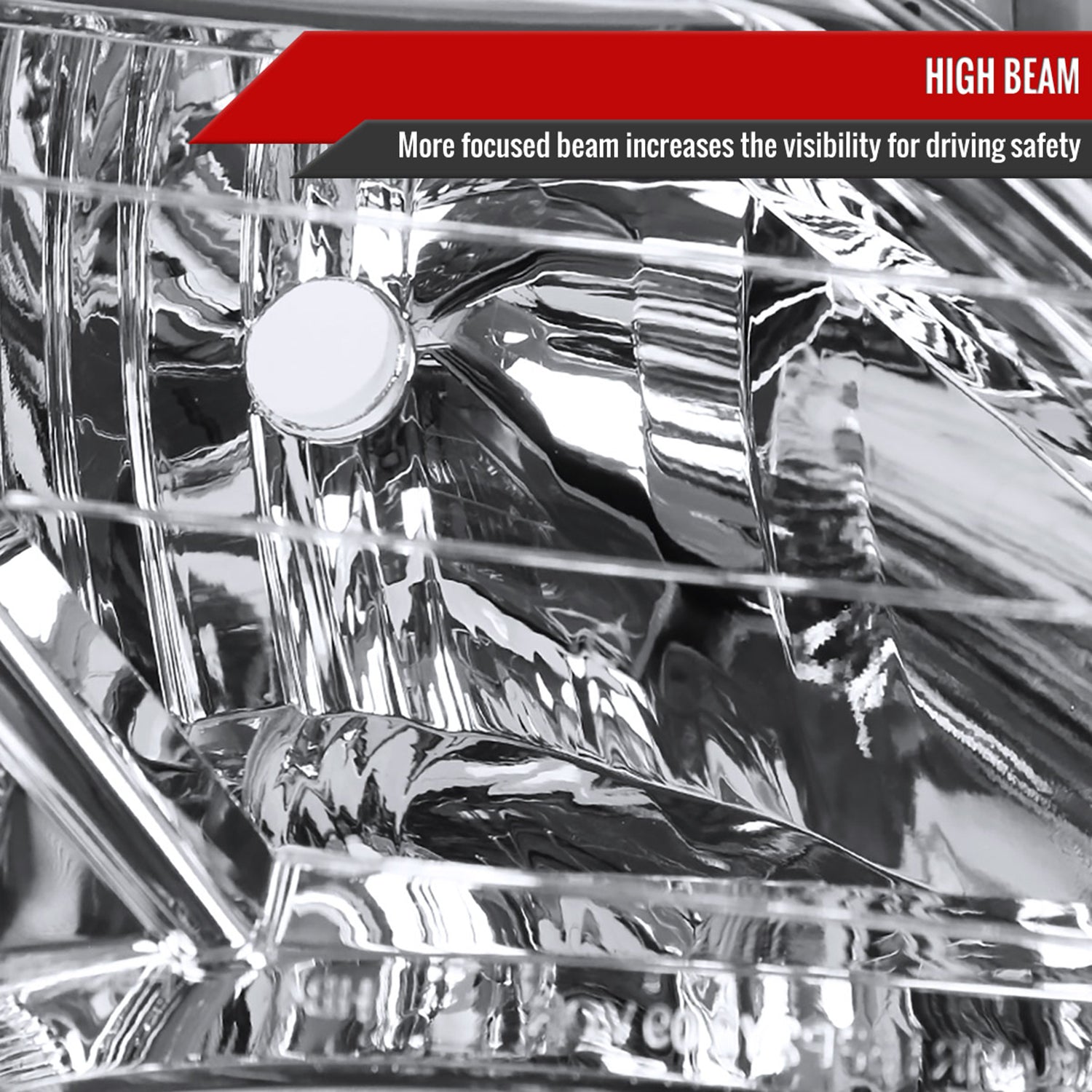 2012-2014 Toyota Camry Headlights Amber Reflectors Passenger Side Chrome