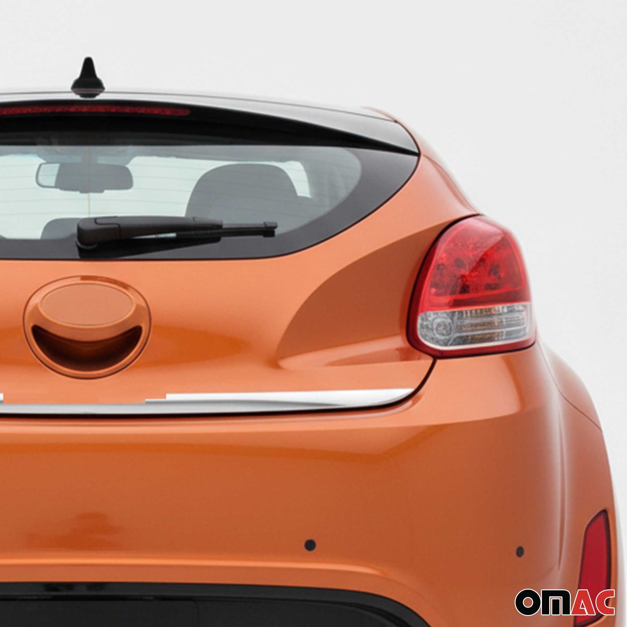 2012-2017 Hyundai Veloster Rear Trunk Lid Molding Trim Stainless Steel Silver