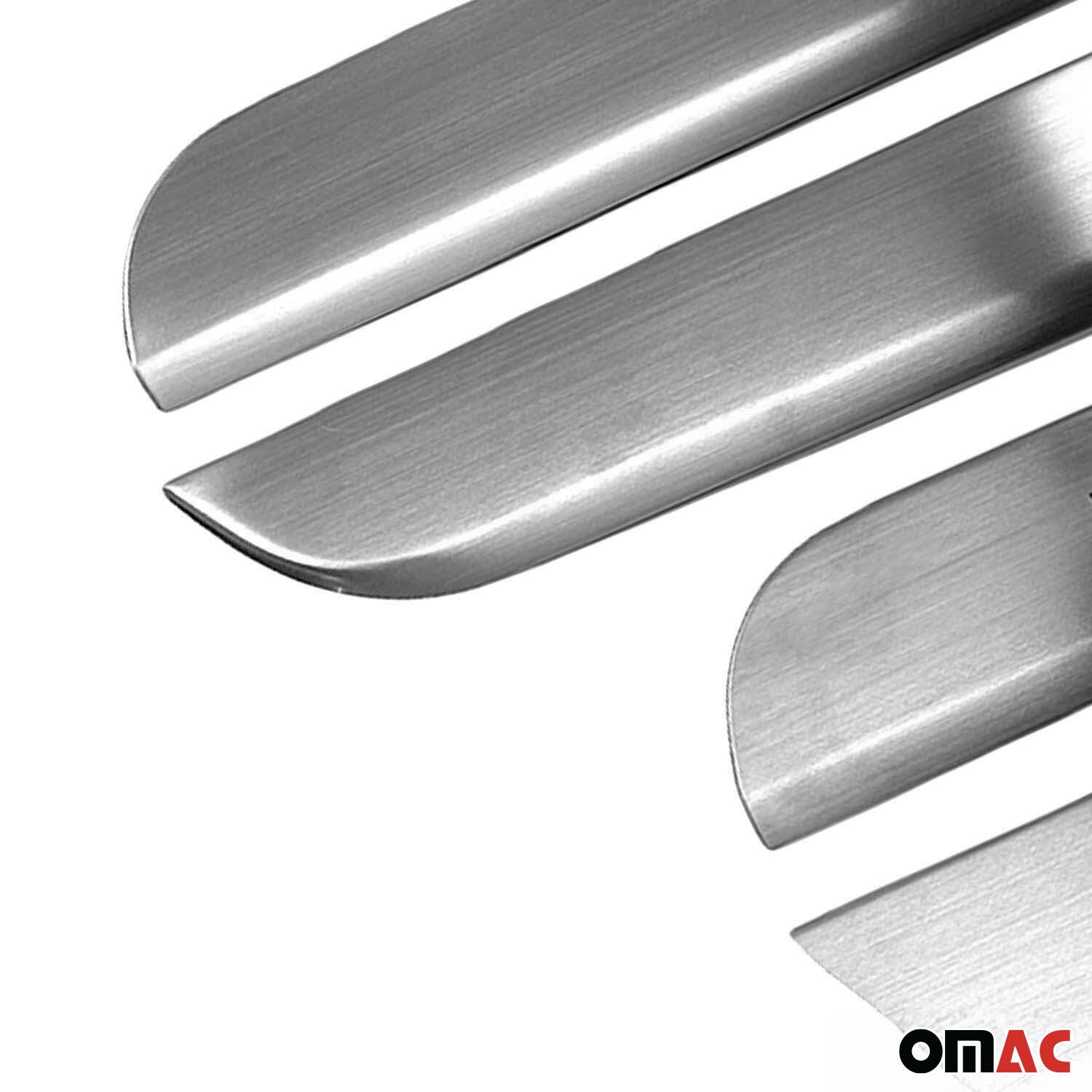 2018-2026 Volvo XC60 Door Sill Scuff Plate Scratch Protector Stainless Steel Silver 4x