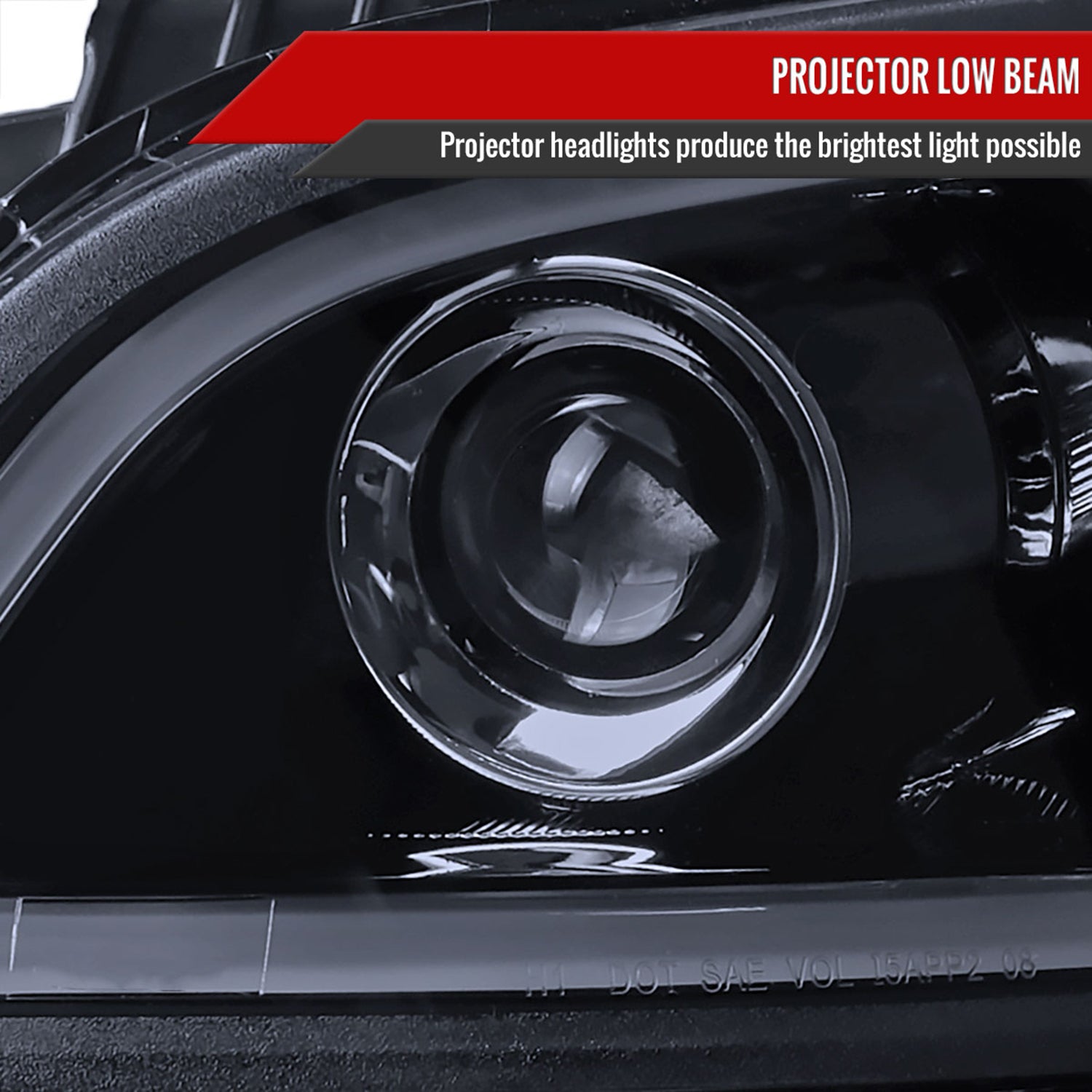 2010-2011 Kia Soul Projector Headlights LED Light Bar&LED Signal Lights Smoke