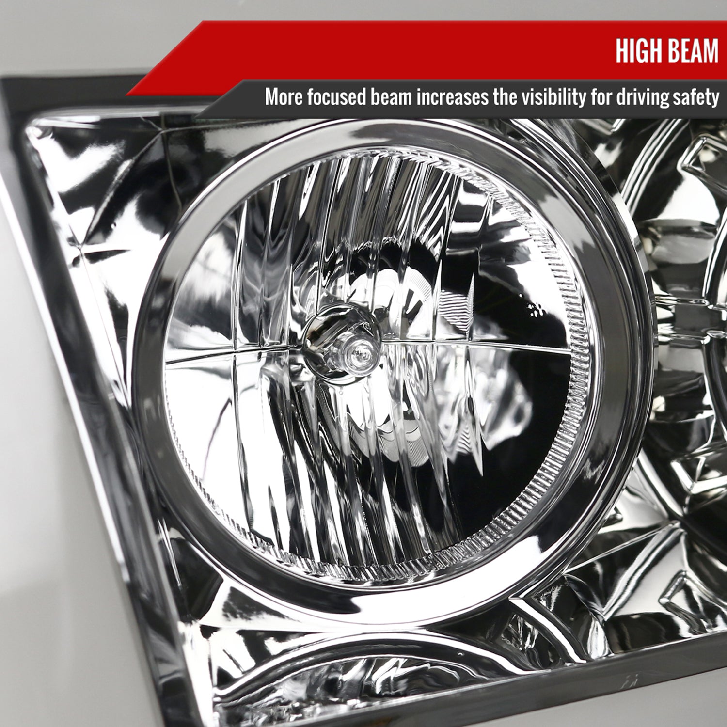 2007-2013 Toyota Tundra/ 08-2017 Sequoia LED CBar Projector Headlights Chrome