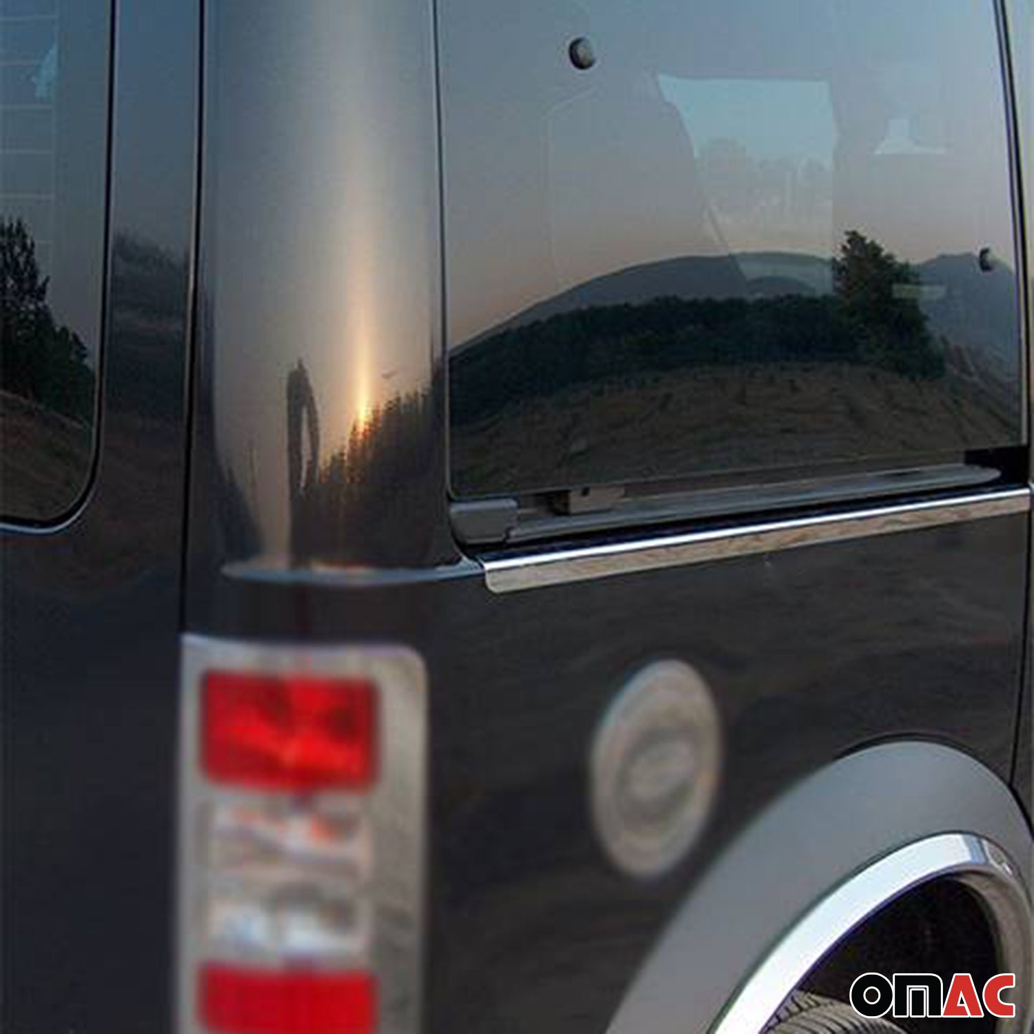 2010-2013 Ford Transit Connect L2 Long Side Door Molding Trim Stainless Steel Silver