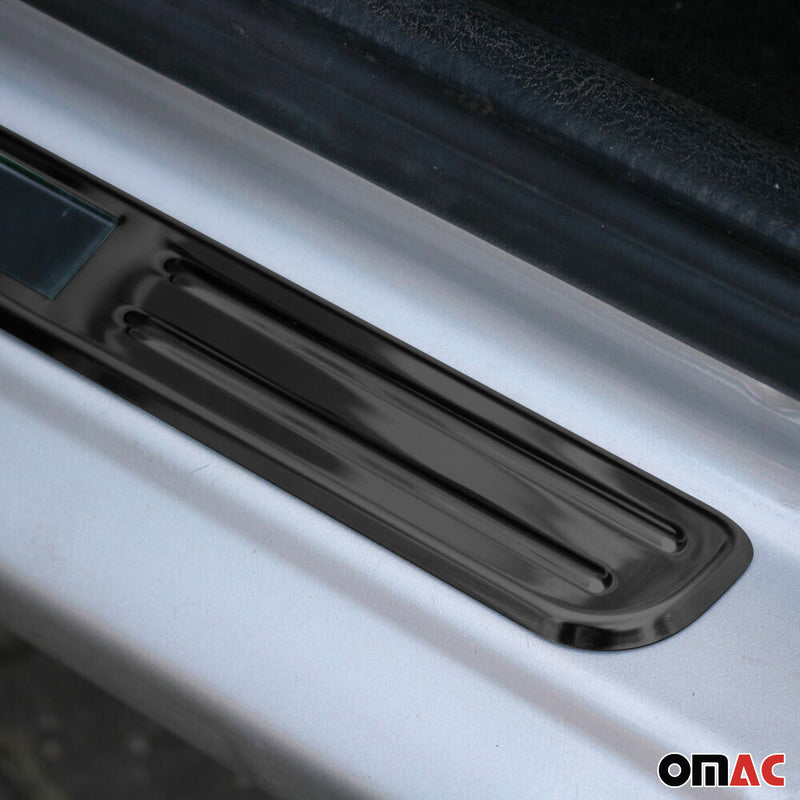 BMW Door Sill Scuff Plate Illuminated Exclusive Steel Dark 4 Pcs