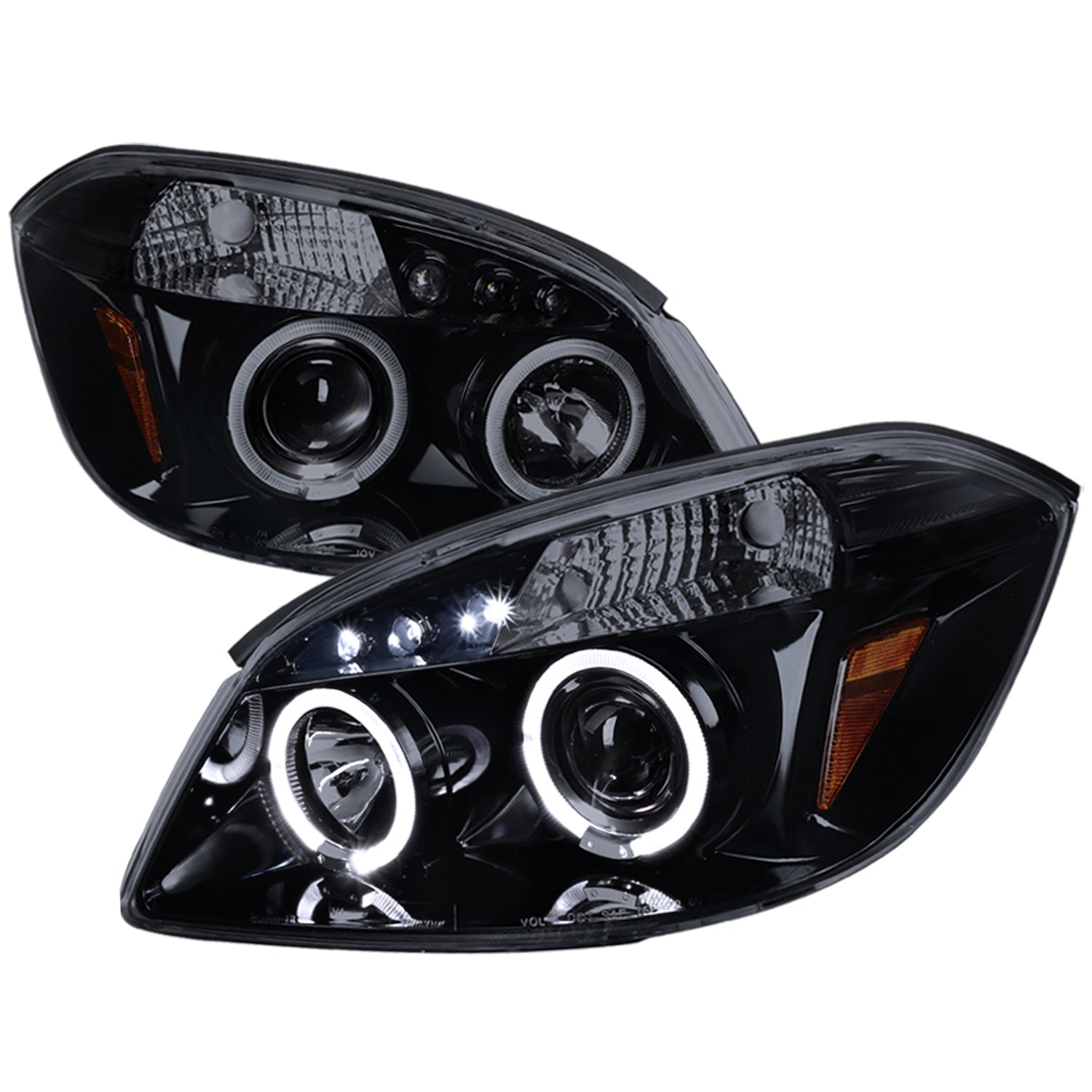 2005-2010 Chevy Cobalt Pontiac G5/Pursuit Dual Halo Projector Headlights Smoke