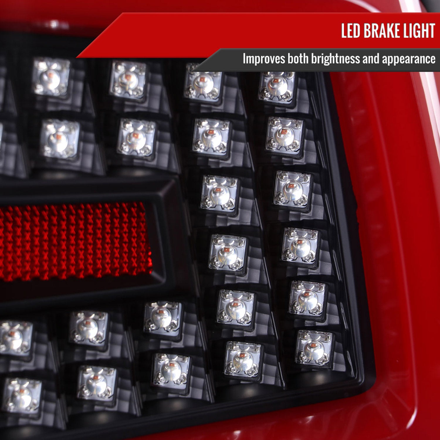 2008-2014 Subaru ImprezaWRX/STI Red LED Turn Signal Tail Lights Matt Black