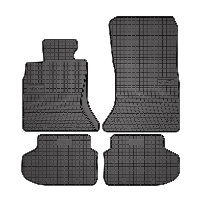 2013-2016 BMW 5 Series F10 F11 4WD xDrive Floor Mats Liners Full Set All Weather Rubber Black