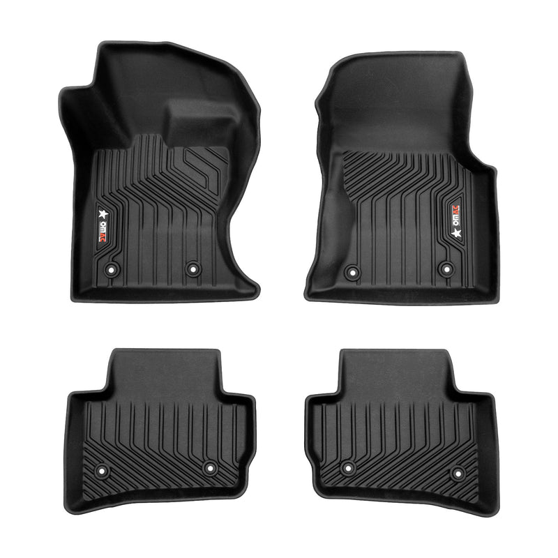 2018-2025 Range Rover Velar Premium Floor Mats Liners First and Second Row Set Black