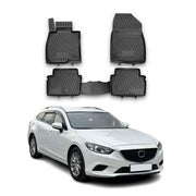 2014-2021 Mazda 6 Sedan Floor Mats Liners Full Set All Weather Black