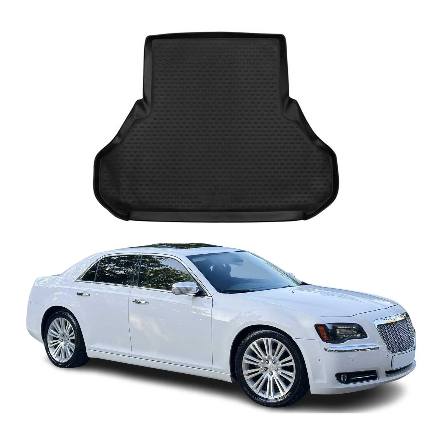 2011-2023 Chrysler 300 Cargo Liner Trunk Mat All Weather Black