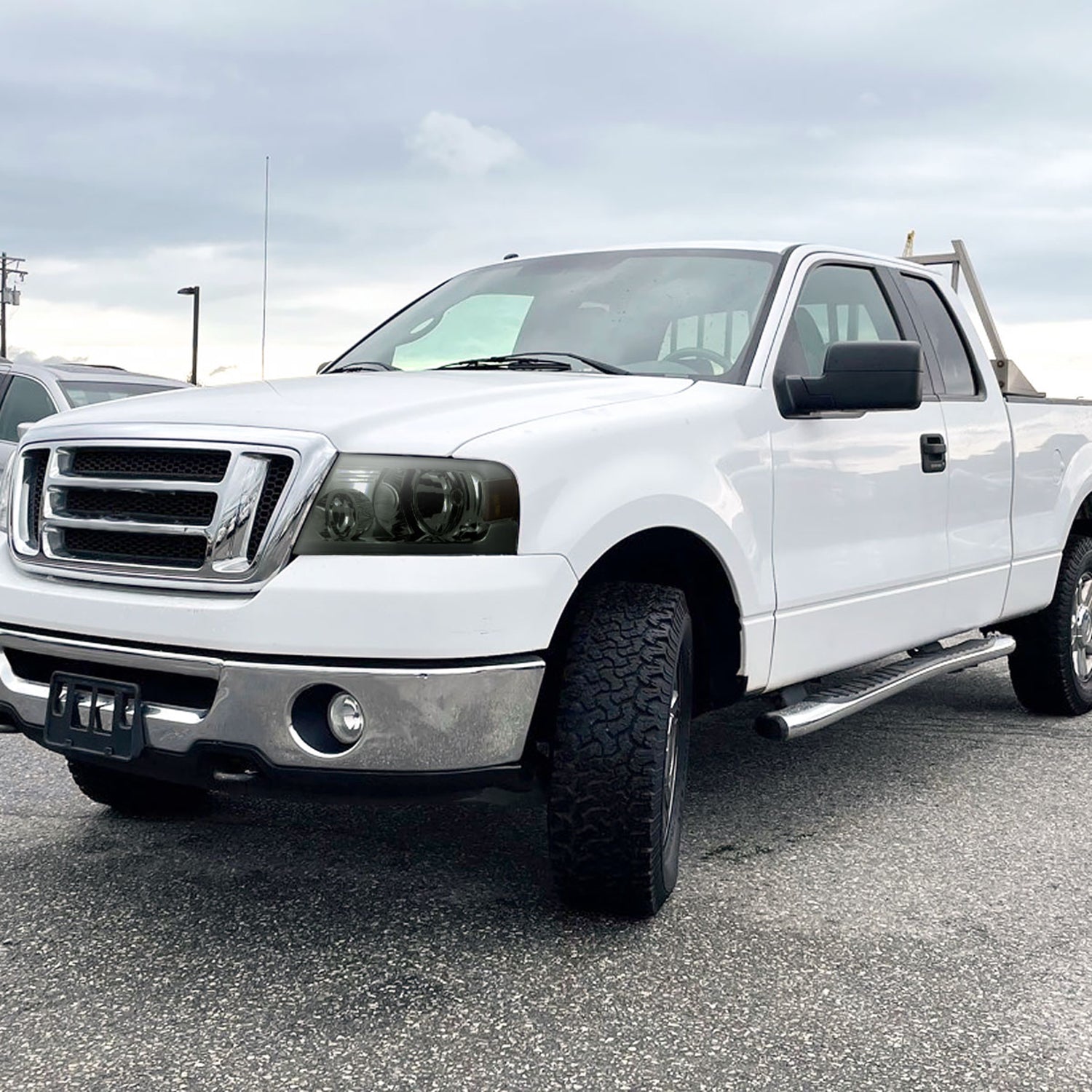 2004-2008 Ford F-150/ 06-2008 Lincoln Mark LT LED Bar Factory Headlights Chrome