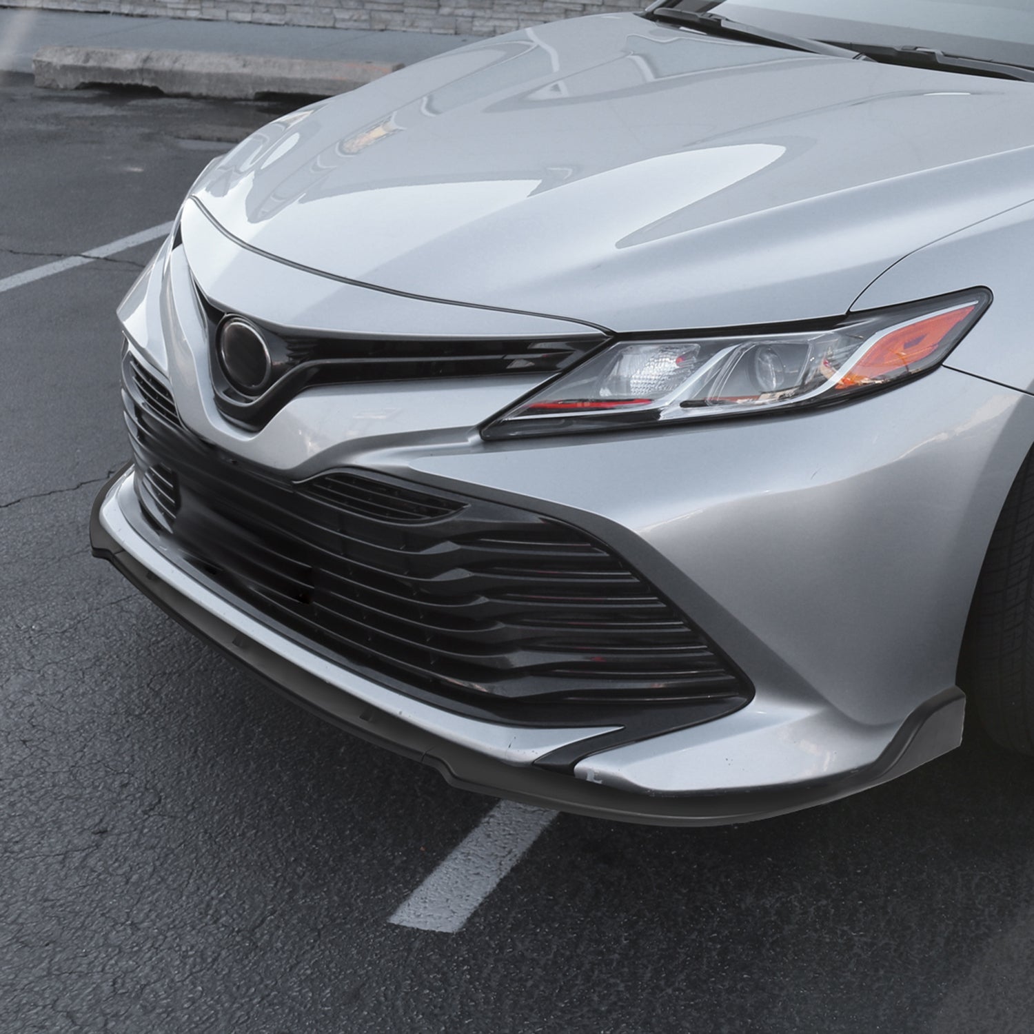 2018-2020 Toyota Camry SE/XSE/LE/XLE Matte Black ABS 3Pcs Bumper Lip