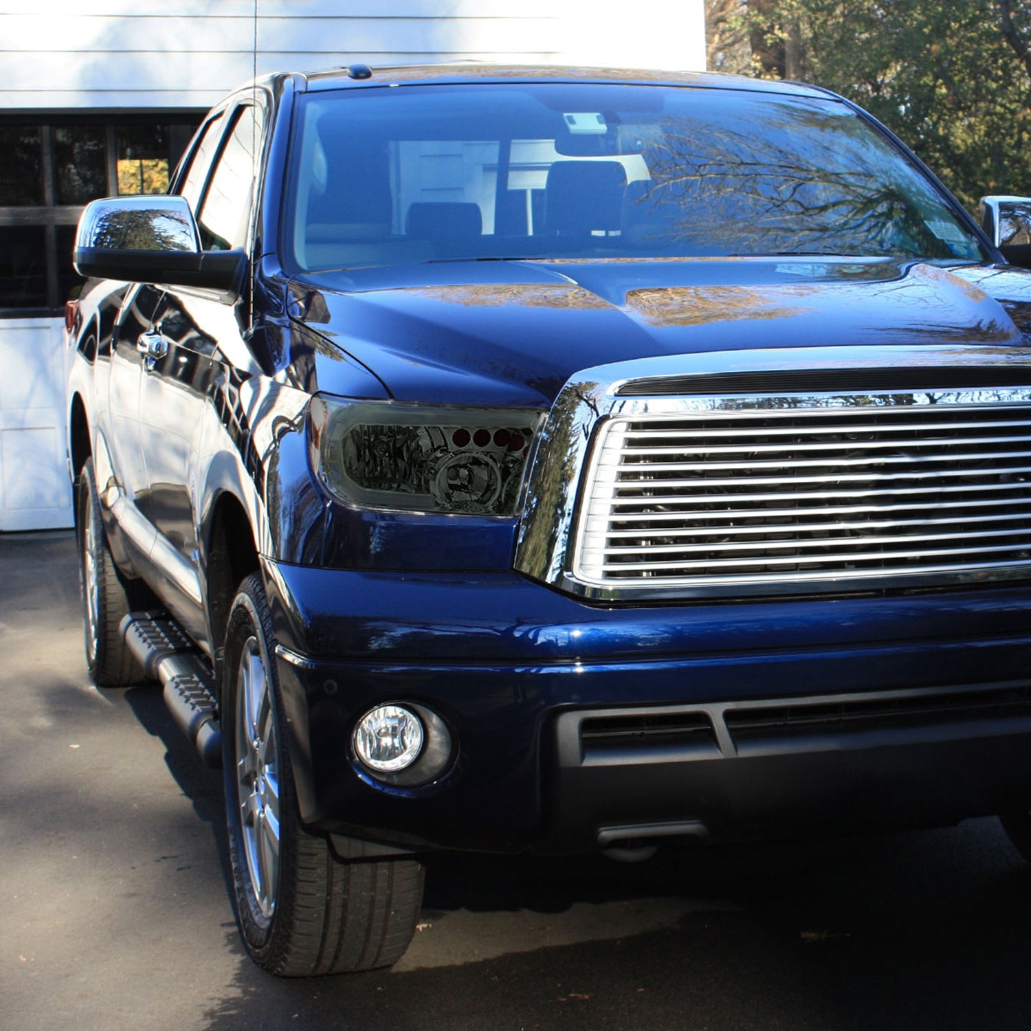 2007-2013 Toyota Tundra/2008-2017 Sequoia LED Tube Factory Headlights Smoke