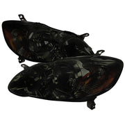 2003-2008 Toyota Corolla Factory Style Headlights Chrome Housing/Smoke Lens