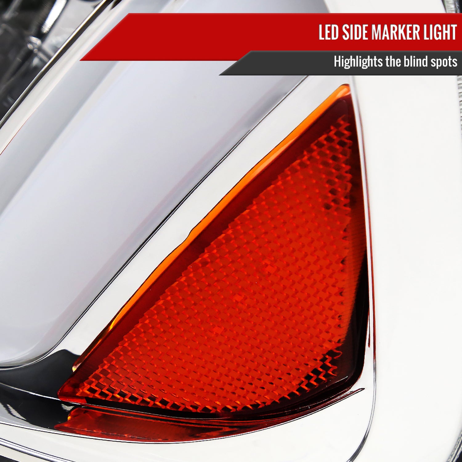 2006-2010 Dodge Charger Sequential LED Bar Factory Headlights Chrome